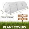White Plant Covers for Freeze Protection – 10 x 30 ft, 50 GSM PP Frost Cloth