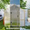 Wooden Walk‑In Greenhouse Kit – Polyethylene‑Covered Garden Hot House