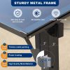 10' x 12' Wall‑Mounted Lean‑To Pergola Gazebo – Metal & Polycarbonate