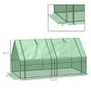 Portable Tunnel Greenhouse with Large Zipper Doors & Water/UV PE Cover – 6 x 3 x 3 ft