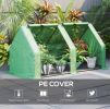 Portable Tunnel Greenhouse with Large Zipper Doors & Water/UV PE Cover – 6 x 3 x 3 ft