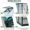 6 x 6 x 7 ft Polycarbonate Portable Walk‑In Garden Greenhouse