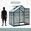 Portable Polycarbonate Walk‑In Greenhouse – 6 L x 4 W x 7 H ft