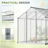 10 x 6 ft Walk‑In Polycarbonate Greenhouse for Winter