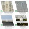 Large Walk‑In Greenhouse with Roll‑Up Door & 8 Closeable Windows – 20 x 10 x 9 ft