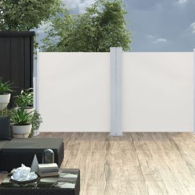 Side Awning – Cream Polyester with PU Coating – 47.2" x 236.2"