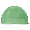 Large Green PE Mesh Greenhouse with Galvanized Steel Frame