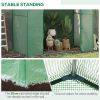 Portable Walk‑In Greenhouse with PE Cover, Steel Frame, Zipper Door & Top Vent