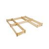 U‑Shaped Wooden Garden Raised Bed – Solid Fir Backyard Planter with 5 Boxes