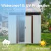 6 ft x 5 ft Outdoor Metal Storage Shed – White