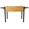 Raised Garden Bed – Fir Wood Planter Boxes with Metal Legs & Folding Storage Shelf