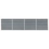 Large Grey Galvanized Steel Raised Garden Bed – Durable