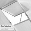8 x 6 ft Walk‑In Polycarbonate Greenhouse with Roof Vent