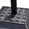 17.5" Heavy‑Duty Umbrella Base – 30 lb Square Bronze Stand
