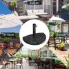 17.5" Heavy‑Duty Umbrella Base – 30 lb Square Bronze Stand