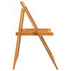 Set of 4 Natural Acacia Wood Garden Chairs