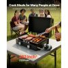Portable 2‑Burner Propane Gas Griddle with Lid & Grease Tray – 22 in Tabletop