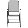Set of 4 Anthracite Folding Garden Chairs
