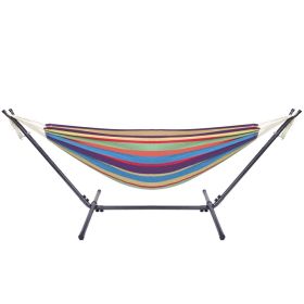 Free shipping  Hammock & Steel Frame Stand Swing Chair Home/Outdoor Backyard Garden Camp Sleep YJ