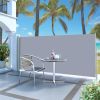 Side Awning – Green-Grey Polyester with Steel Frame
