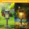 6-Pack Solar Decorative Pathway Stake Lights – Auto On/Off, IP65