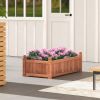 Rectangular Wooden Planter Box with Drainage-46" x 24" x 16"