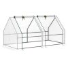 Portable Mini Tunnel Greenhouse with Large Zipper Doors – 6 x 3 x 3 ft