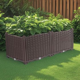 SOGA 80 cm Deep Planter Box with Legs – Compact Outdoor Garden Bed