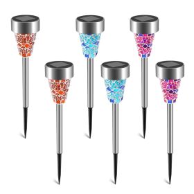 6-Pack Solar Garden Path Lights – IP44 Water-Resistant