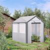 Outdoor Walk‑In Tunnel Greenhouse with Roll‑Up Windows & 2 Zippered Doors – 8 x 6 x 7 ft