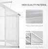 Walk‑In Polycarbonate Hobby Greenhouse with Roof Vent & Rain Gutter – 8 x 6 ft