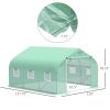 Outdoor Portable Walk‑In Tunnel Greenhouse with Windows – 11.5 x 10 x 7 ft