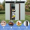6 ft x 5 ft Outdoor Metal Storage Shed – White