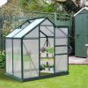 Portable Polycarbonate Walk‑In Greenhouse – 6 L x 4 W x 7 H ft