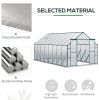 16 x 8 ft Walk‑In Aluminum Greenhouse Polycarbonate Kit