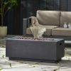 40" Rectangular 40,000 BTU MGO Propane Fire Pit in Light Gray (Tank Cover Not Included)