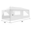 10' x 20' Canopy Tent with 6 Sidewalls & Carry Bag