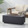 40" Rectangular 40,000 BTU MGO Propane Fire Pit in Light Gray (Tank Cover Not Included)