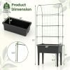 Self-Watering Elevated Garden Bed with Climbing Trellis