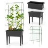 Self-Watering Elevated Garden Bed with Climbing Trellis