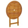 Medium Foldable Natural Acacia Wood Garden Table