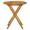 Medium Foldable Natural Acacia Wood Garden Table