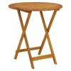 Medium Foldable Natural Acacia Wood Garden Table