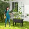 Self-Watering Elevated Garden Bed with Climbing Trellis