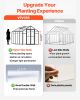 Polycarbonate Pavilion Greenhouse with Hinged Door & 2 Vent Windows – 8 x 10 ft