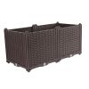 SOGA 80 cm Deep Planter Box with Legs – Compact Outdoor Garden Bed