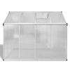 Silver Aluminum Greenhouse with Polycarbonate Panels – 49.4 sq. ft.