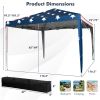 Pop-Up Canopy Tent Gazebo – 10 x 10 Ft