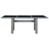 Light Grey and Black Garden Table