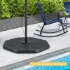 4‑Piece Fillable Umbrella Base Set for Patio & Poolside